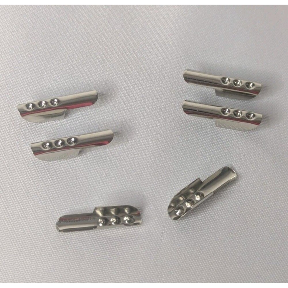 Mandala Crafts 0.9 Inch Silver  Barbed Cord Ends - Picture 2 of 3